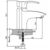 Смеситель для умывальника HAIBA Focus 001
