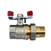 WATERPRO Кран з американкою прямий 3/4" червоний (120 шт/ящ)