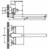 Смеситель для ванны HB Columbia 006  euro