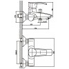 Смеситель для ванны HB Focus 009 St