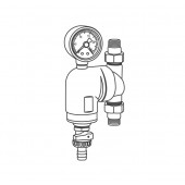 Фильтр тонкой очистки с поворотным соединением и манометром 
